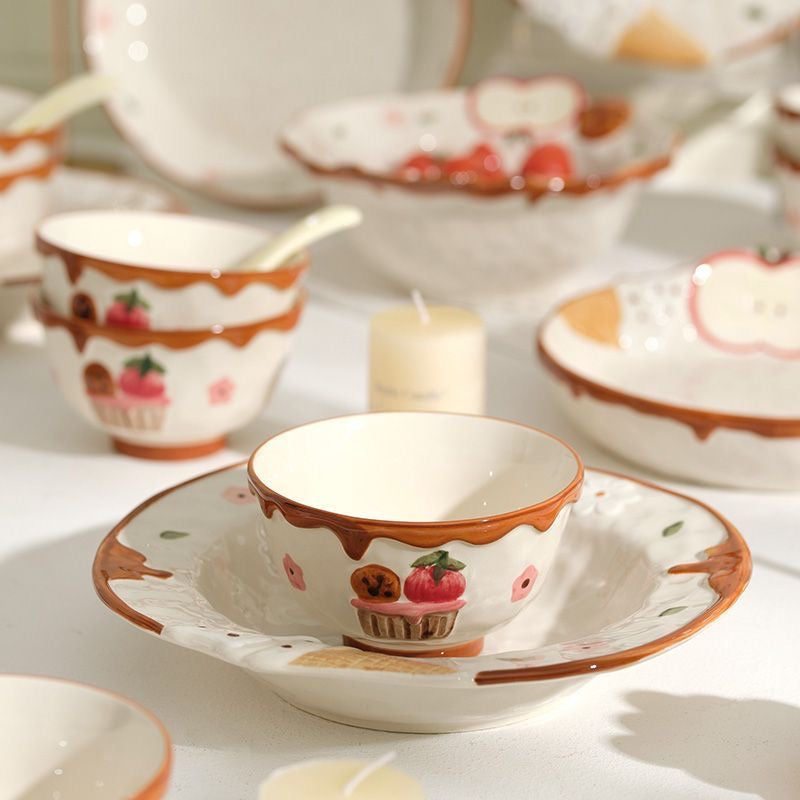 Apple Sundae Ceramic Tableware Collection | MeetU Home