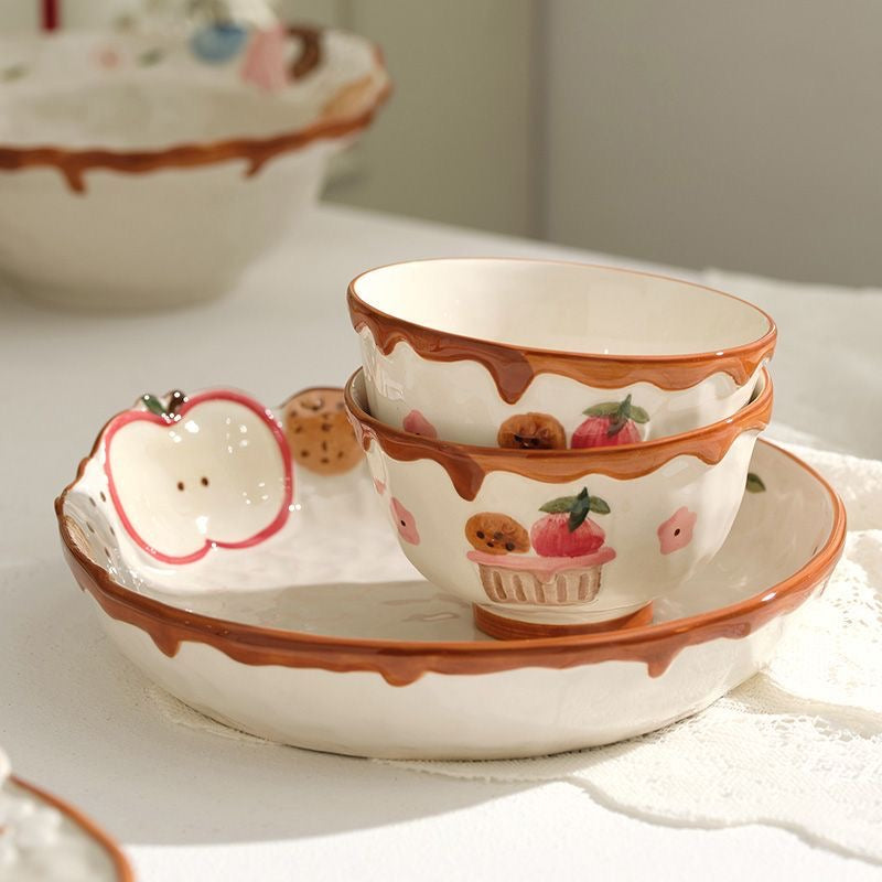 Apple Sundae Ceramic Tableware Collection | MeetU Home